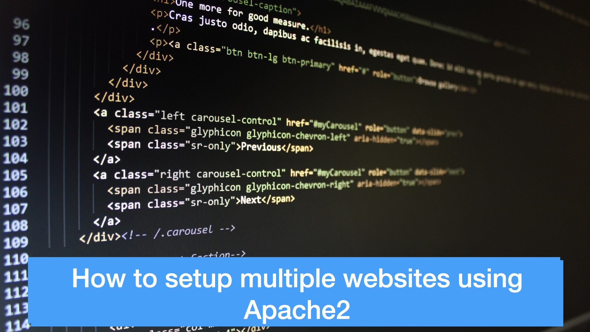 HOW TO SET UP MULTIPLE WEBSITES USING APACHE2